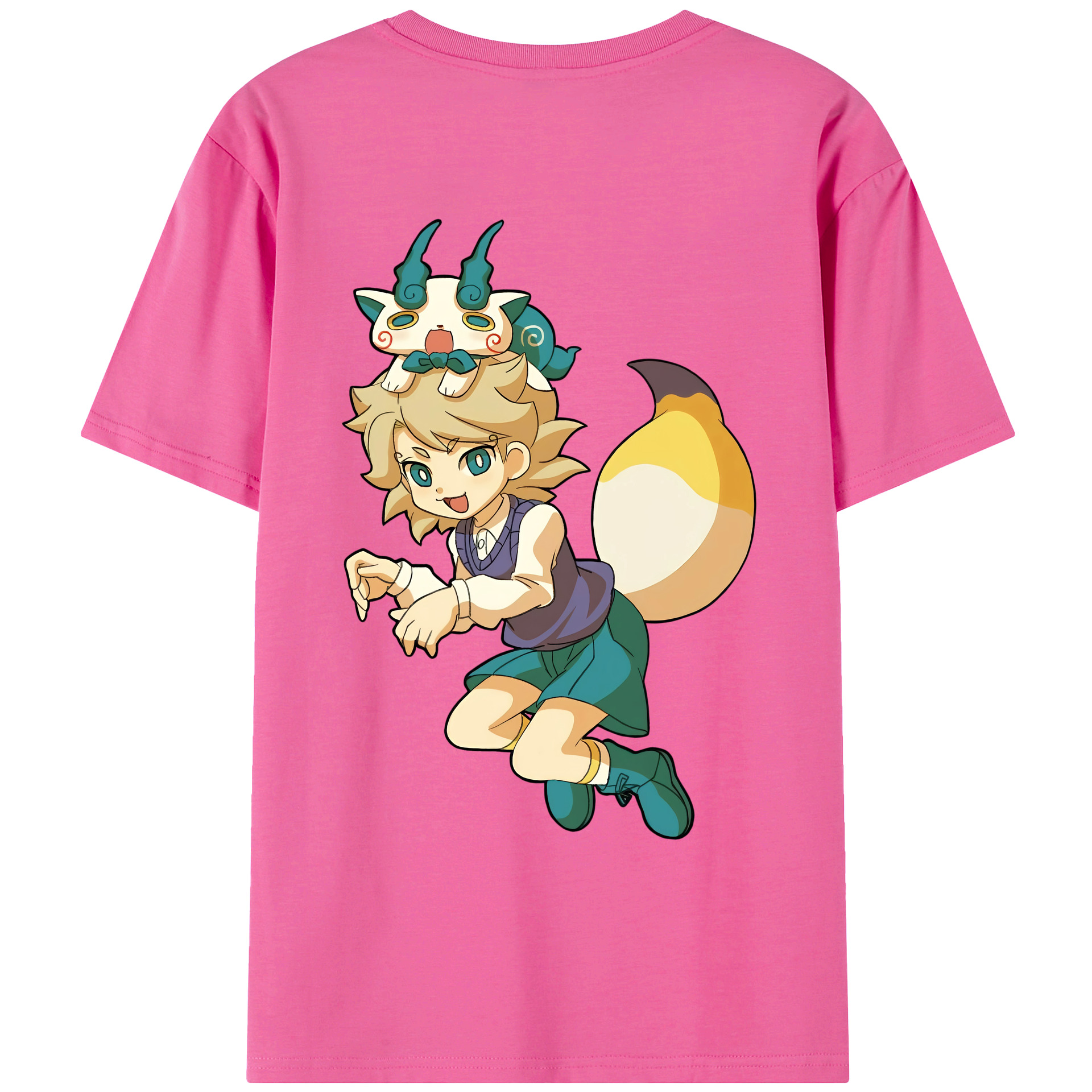 （画像用） 妖怪ウォッチ Yo-kai Watch レディース半袖Tシャツ(バックプリント)